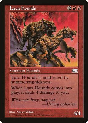 Lava Hounds card from Weatherlight