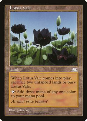 Lotus Vale card from Weatherlight