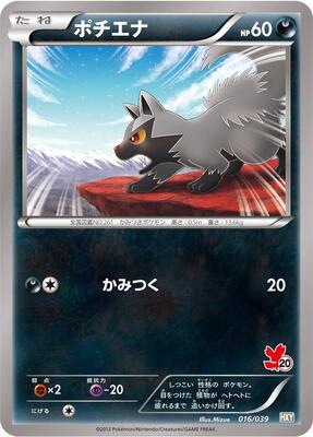 Poochyena card from XY Beginning Set