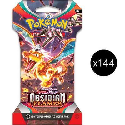 Obsidian Flames Sleeved Booster Pack Case card from SV03: Obsidian Flames
