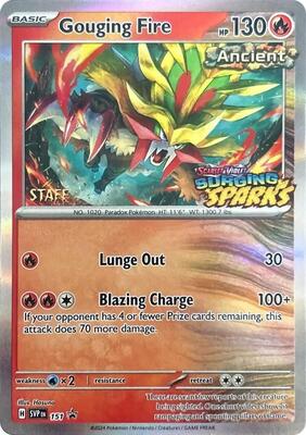 Gouging Fire - 151 (Staff) card from SV: Scarlet & Violet Promo Cards