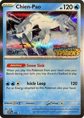 Chien-Pao - 152 (Staff) card from SV: Scarlet & Violet Promo Cards