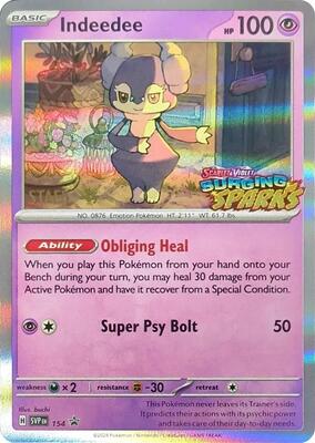 Indeedee - 154 (Staff) card from SV: Scarlet & Violet Promo Cards