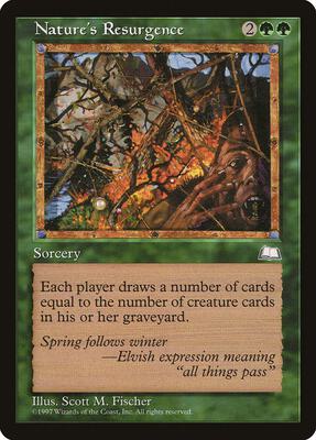 Nature's Resurgence card from Weatherlight