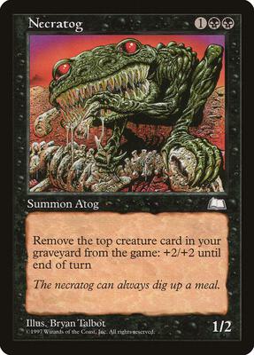 Necratog card from Weatherlight