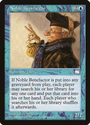 Noble Benefactor card from Weatherlight