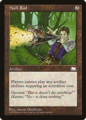 Null Rod card from Weatherlight