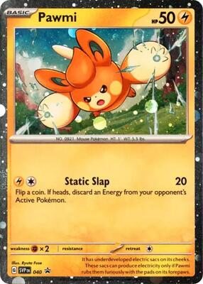 Pawmi - 040 (Cosmos Holo) card from SV: Scarlet & Violet Promo Cards