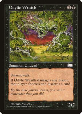 Odylic Wraith card from Weatherlight