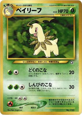 Bayleef card from Neo Premium File 1