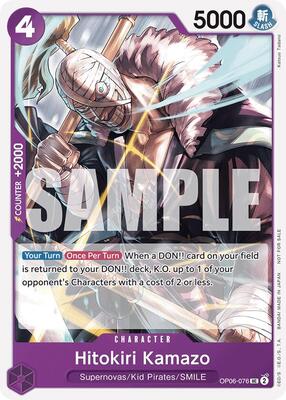 Hitokiri Kamazo (Tournament Pack 2025 Vol. 1) card from One Piece Promotion Cards