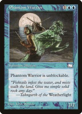 Phantom Warrior card from Weatherlight