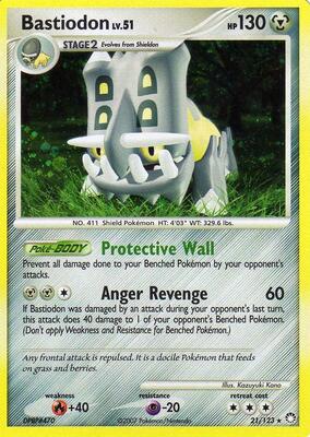 Bastiodon card from Bastiodon the Defender Half Deck