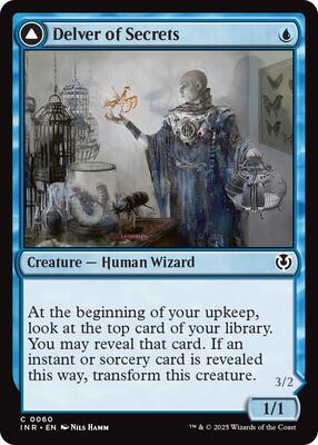 Delver of Secrets card from Innistrad Remastered