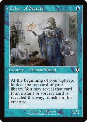 Delver of Secrets (Retro Frame) card from Innistrad Remastered