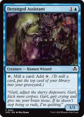 Deranged Assistant card from Innistrad Remastered