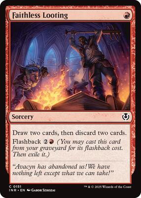 Faithless Looting card from Innistrad Remastered