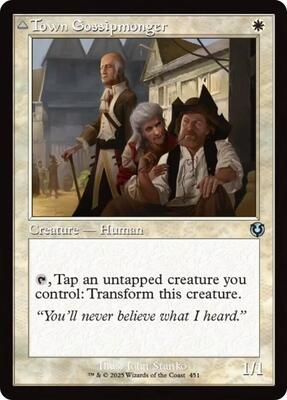 Town Gossipmonger (Retro Frame) card from Innistrad Remastered
