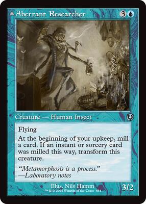 Aberrant Researcher (Retro Frame) card from Innistrad Remastered