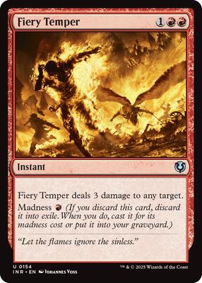 Fiery Temper card from Innistrad Remastered