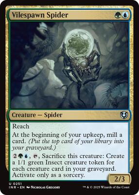 Vilespawn Spider card from Innistrad Remastered