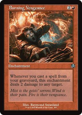 Burning Vengeance (Retro Frame) card from Innistrad Remastered