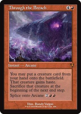 Through the Breach (Retro Frame) card from Innistrad Remastered