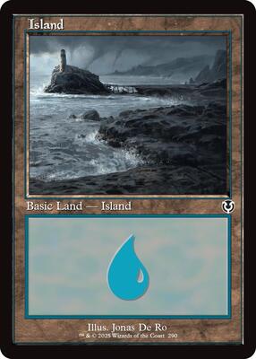 Island (290) (Retro Frame) card from Innistrad Remastered