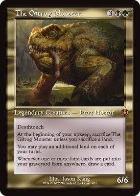 The Gitrog Monster (Retro Frame) card from Innistrad Remastered