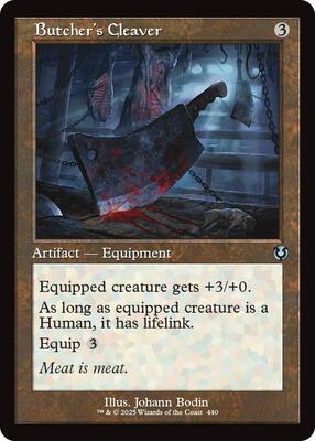Butcher's Cleaver (Retro Frame) card from Innistrad Remastered