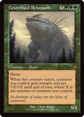 Craterhoof Behemoth (Retro Frame) card from Innistrad Remastered