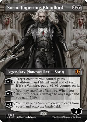 Sorin, Imperious Bloodlord (Borderless) card from Innistrad Remastered