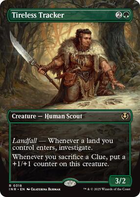 Tireless Tracker (Borderless) card from Innistrad Remastered