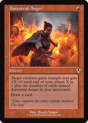 Ancestral Anger (Retro Frame) card from Innistrad Remastered