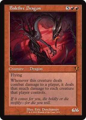 Balefire Dragon (Retro Frame) card from Innistrad Remastered