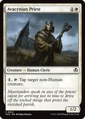 Avacynian Priest card from Innistrad Remastered