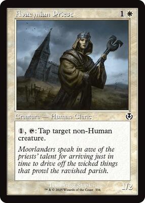 Avacynian Priest (Retro Frame) card from Innistrad Remastered