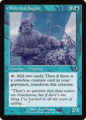 Grizzled Angler (Retro Frame) card from Innistrad Remastered