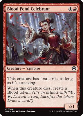 Blood Petal Celebrant card from Innistrad Remastered