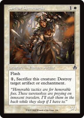 Cathar Commando (Retro Frame) card from Innistrad Remastered