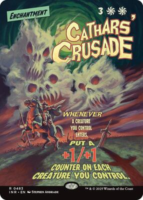 Cathars' Crusade (Showcase) card from Innistrad Remastered