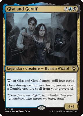 Gisa and Geralf card from Innistrad Remastered