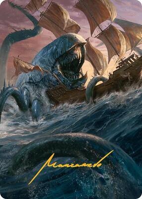 Hullbreaker Horror Art Card (Gold-Stamped Signature) card from Art Series: Innistrad Remastered