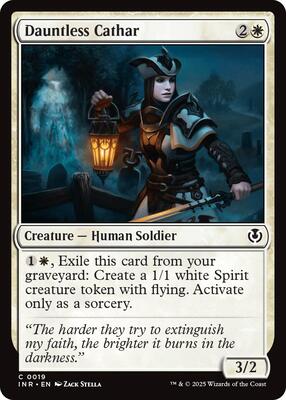 Dauntless Cathar card from Innistrad Remastered