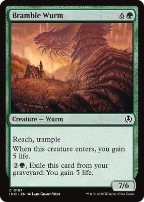 Bramble Wurm card from Innistrad Remastered