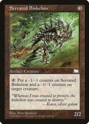 Serrated Biskelion card from Weatherlight