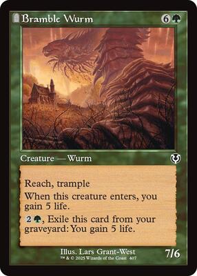 Bramble Wurm (Retro Frame) card from Innistrad Remastered