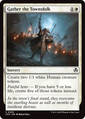 Gather the Townsfolk card from Innistrad Remastered