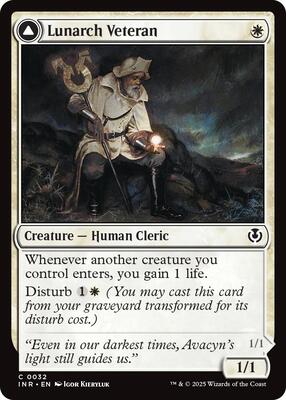 Lunarch Veteran card from Innistrad Remastered