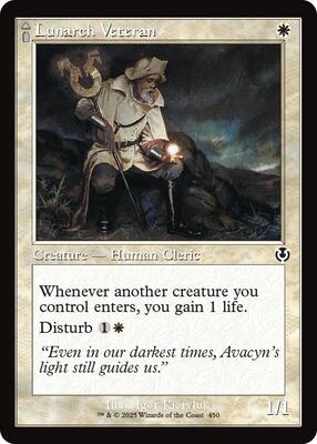 Lunarch Veteran (Retro Frame) card from Innistrad Remastered